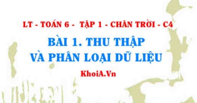 Khái niệm Thu thập và Phân loại dữ liệu là gì? Toán 6 bài 1 Chân trời Tập 1 c4